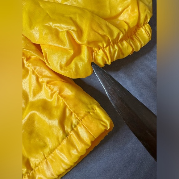 Swingster yellow Michelob front Chinese resto at back snap front nylon jacket M - Picture 3 of 6